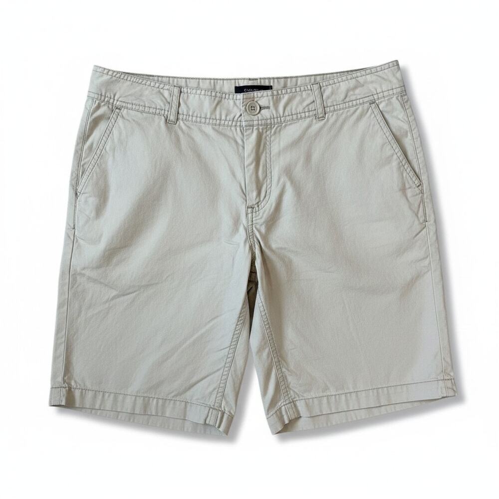 Y2K MOSSIMO Juniors 100% Cotton Lightweight Shorts Cream 13 Modest Minimalist - Picture 1 of 5